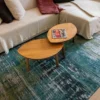 Ecorugs vloerkleed Streaks blauw 240x340 cm