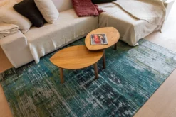 Ecorugs vloerkleed Streaks blauw 280x390 cm