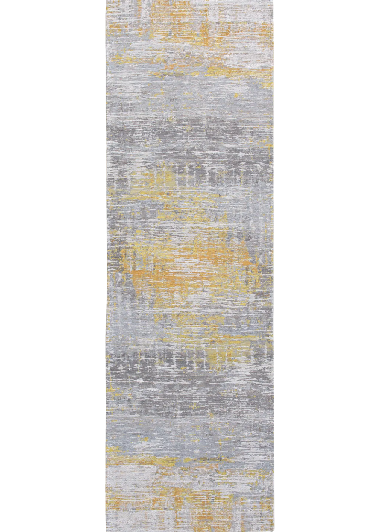 Ecorugs vloerkleed Streaks geel 80x250 cm