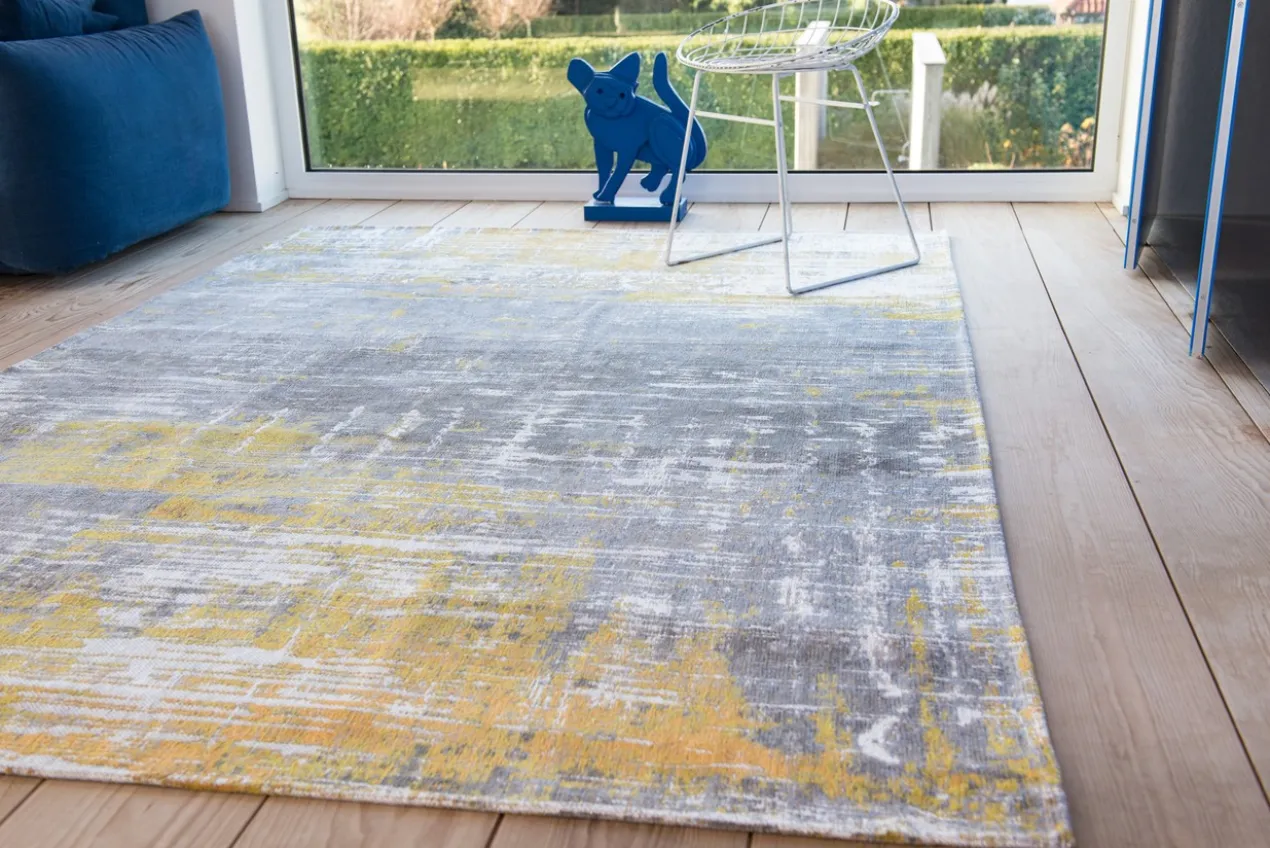 Ecorugs vloerkleed Streaks geel 140x200 cm