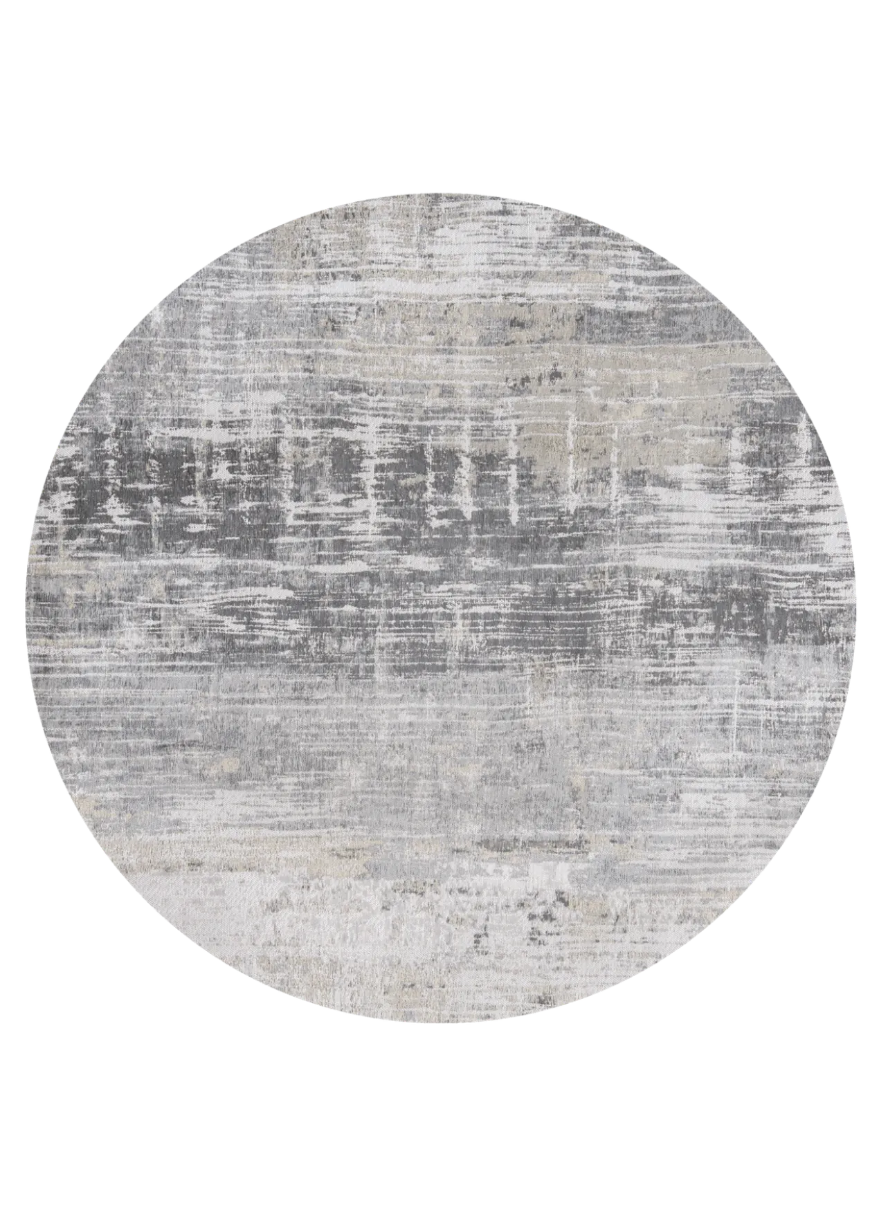Ecorugs vloerkleed Streaks grijs ∅ 240 cm