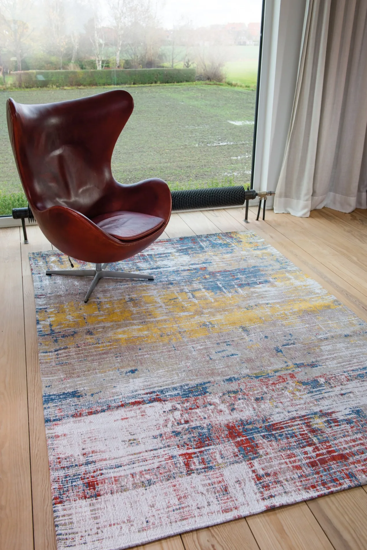 Ecorugs vloerkleed Streaks multicolor 80x150 cm