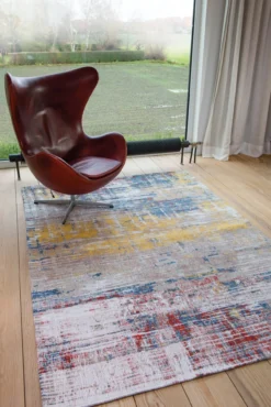Ecorugs vloerkleed Streaks multicolor ∅ 240 cm