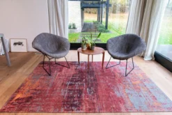 Ecorugs vloerkleed Streaks rood 80x150 cm
