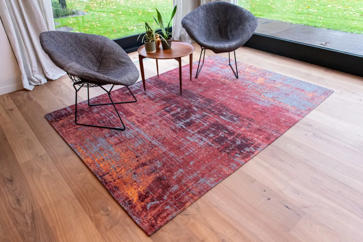 Ecorugs vloerkleed Streaks rood 80x150 cm