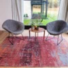 Ecorugs vloerkleed Streaks rood 80x250 cm