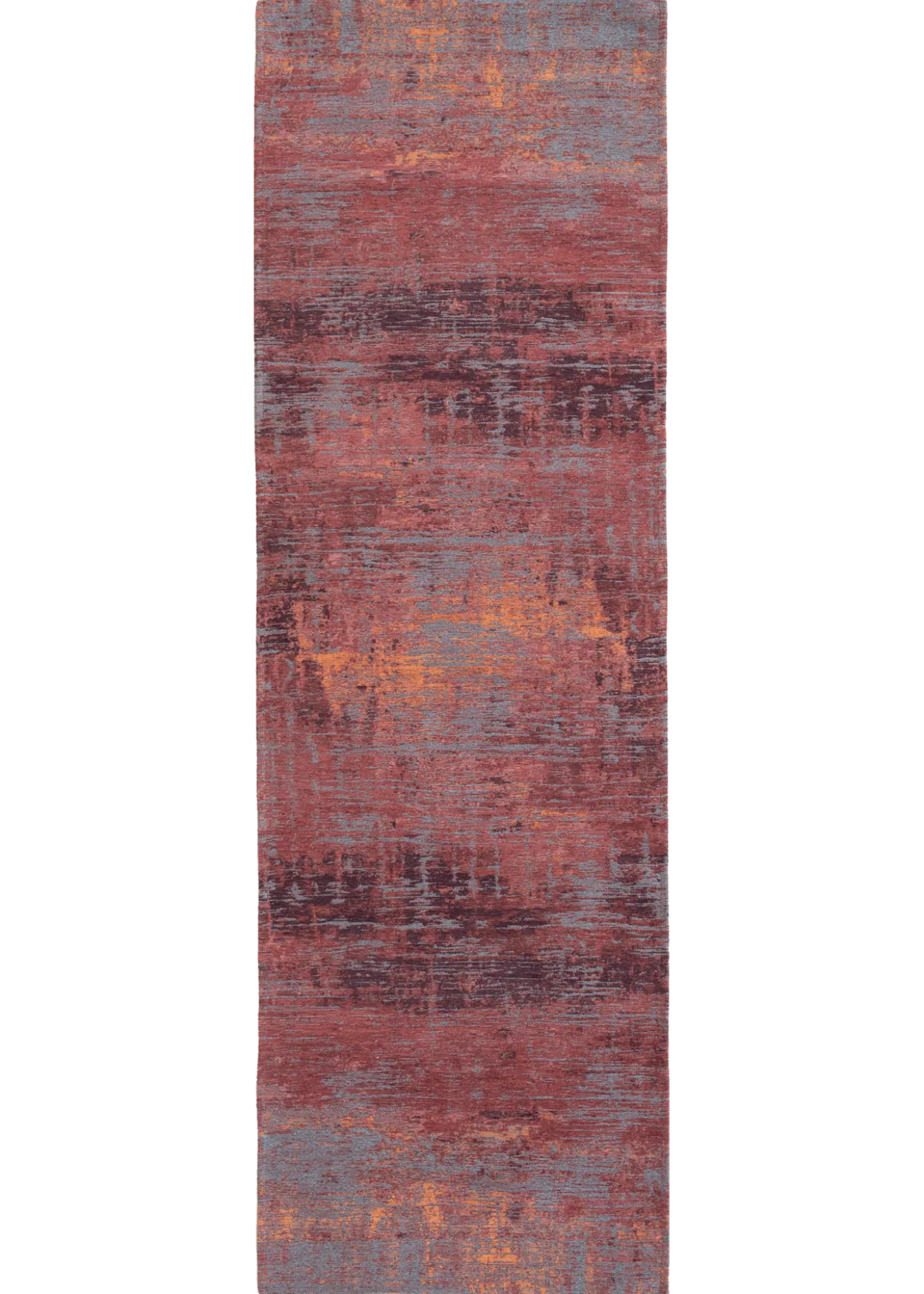 Ecorugs vloerkleed Streaks rood 80x250 cm