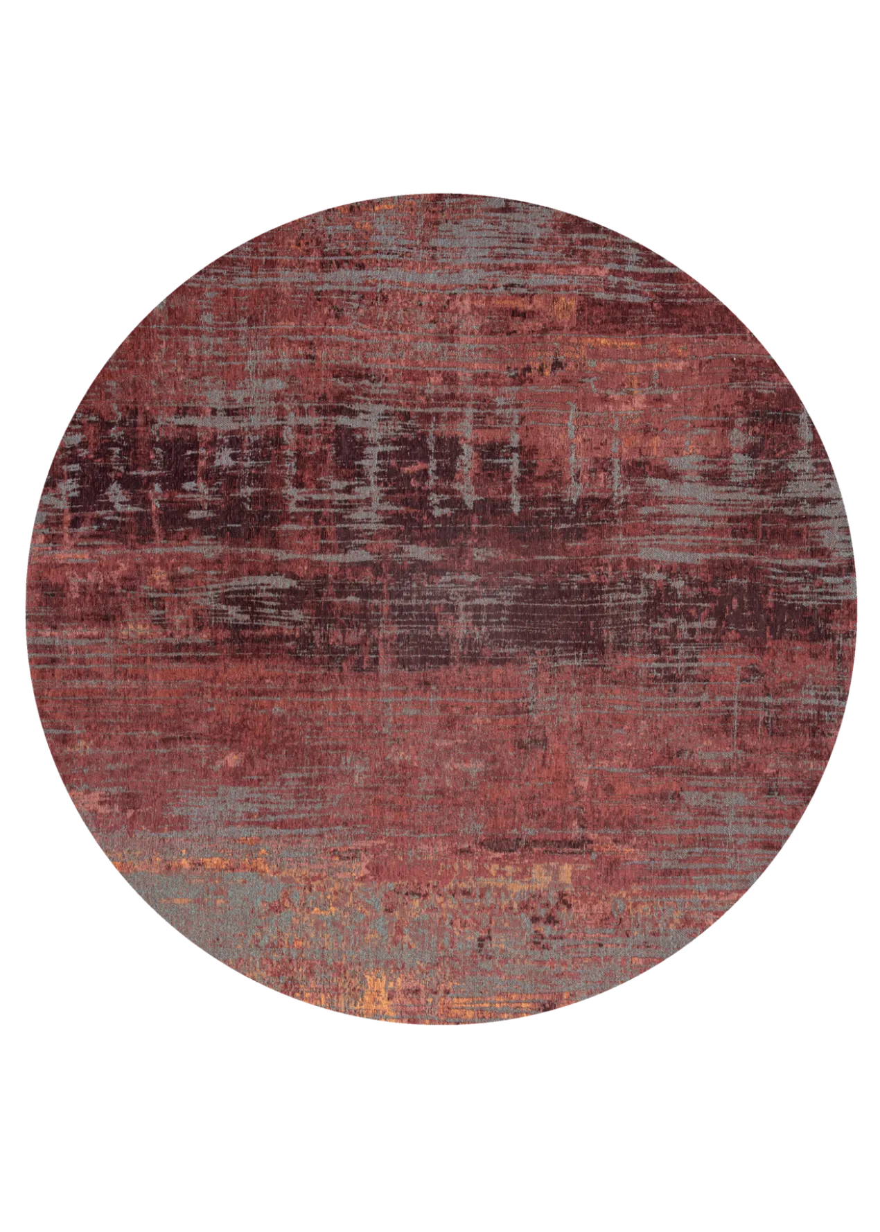 Ecorugs vloerkleed Streaks rood ∅ 140 cm