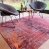 Ecorugs vloerkleed Streaks rood ∅ 240 cm