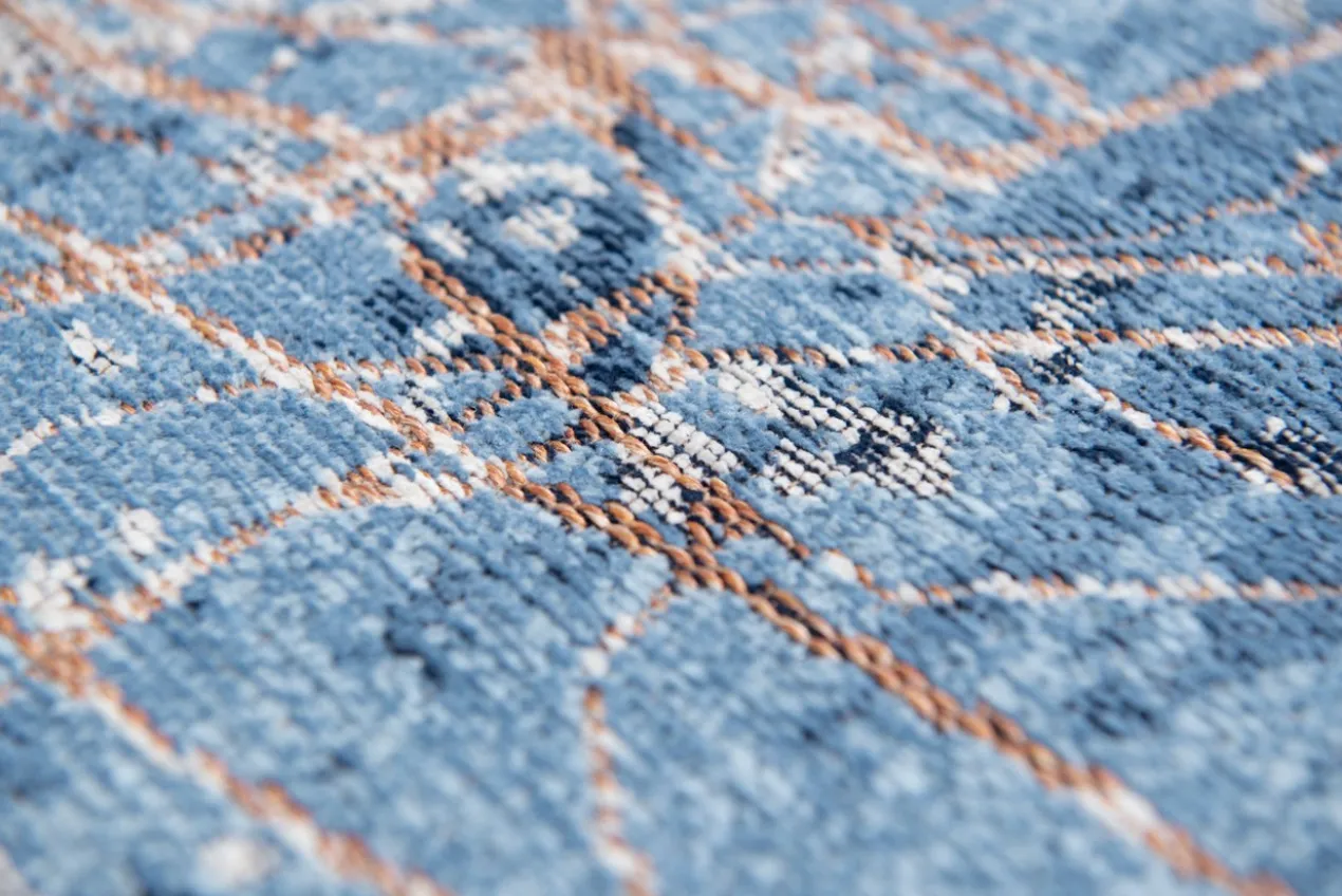 Ecorugs vloerkleed Tokyo blauw ∅ 240 cm