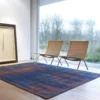 Ecorugs vloerkleed Venetian Dust blauw 80x150 cm
