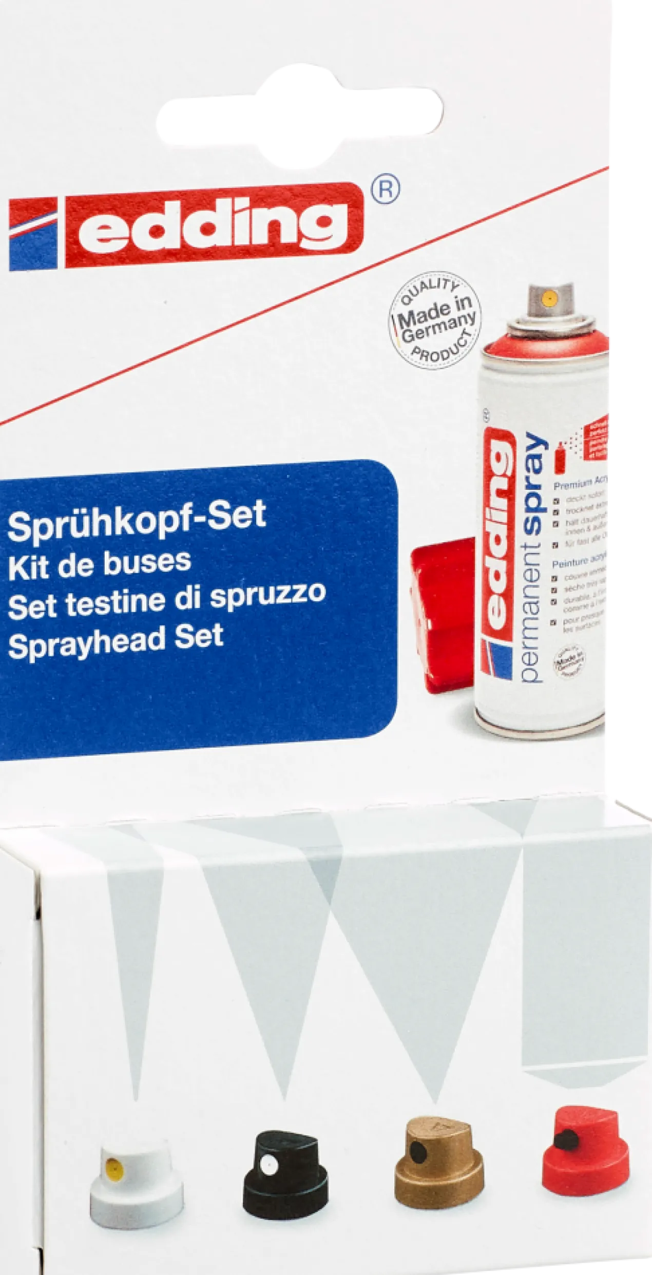 edding spuitkoppenset voor permanent spray