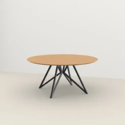 Eetafel Butterfly QuadpodXL naturel Ø180 cm verjongd