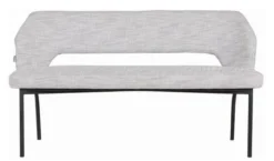 Eetbank Bo lichtgrijs poly 150cm