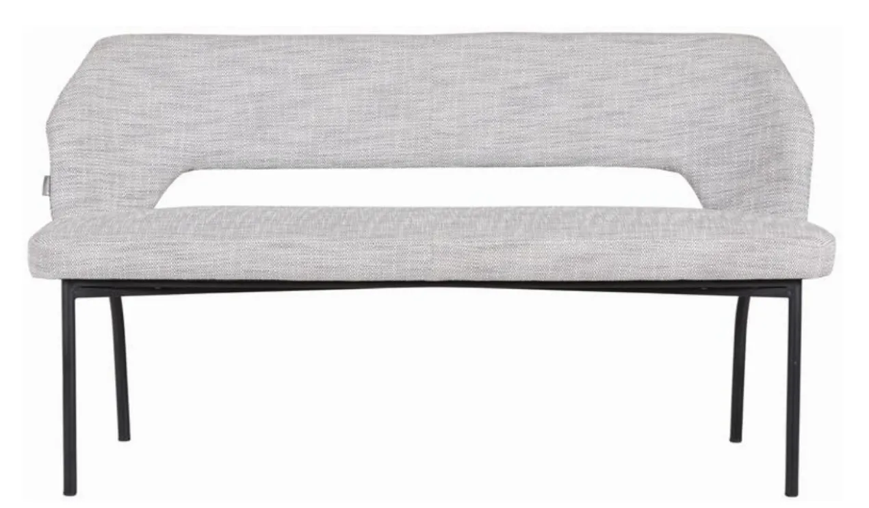 Eetbank Bo lichtgrijs poly 150cm