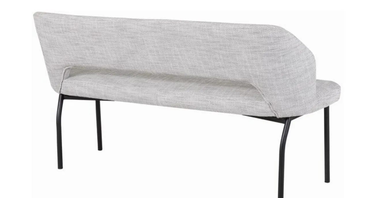 Eetbank Bo lichtgrijs poly 150cm