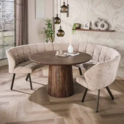 Eetkamerbank Bedford Rond 3-Delig