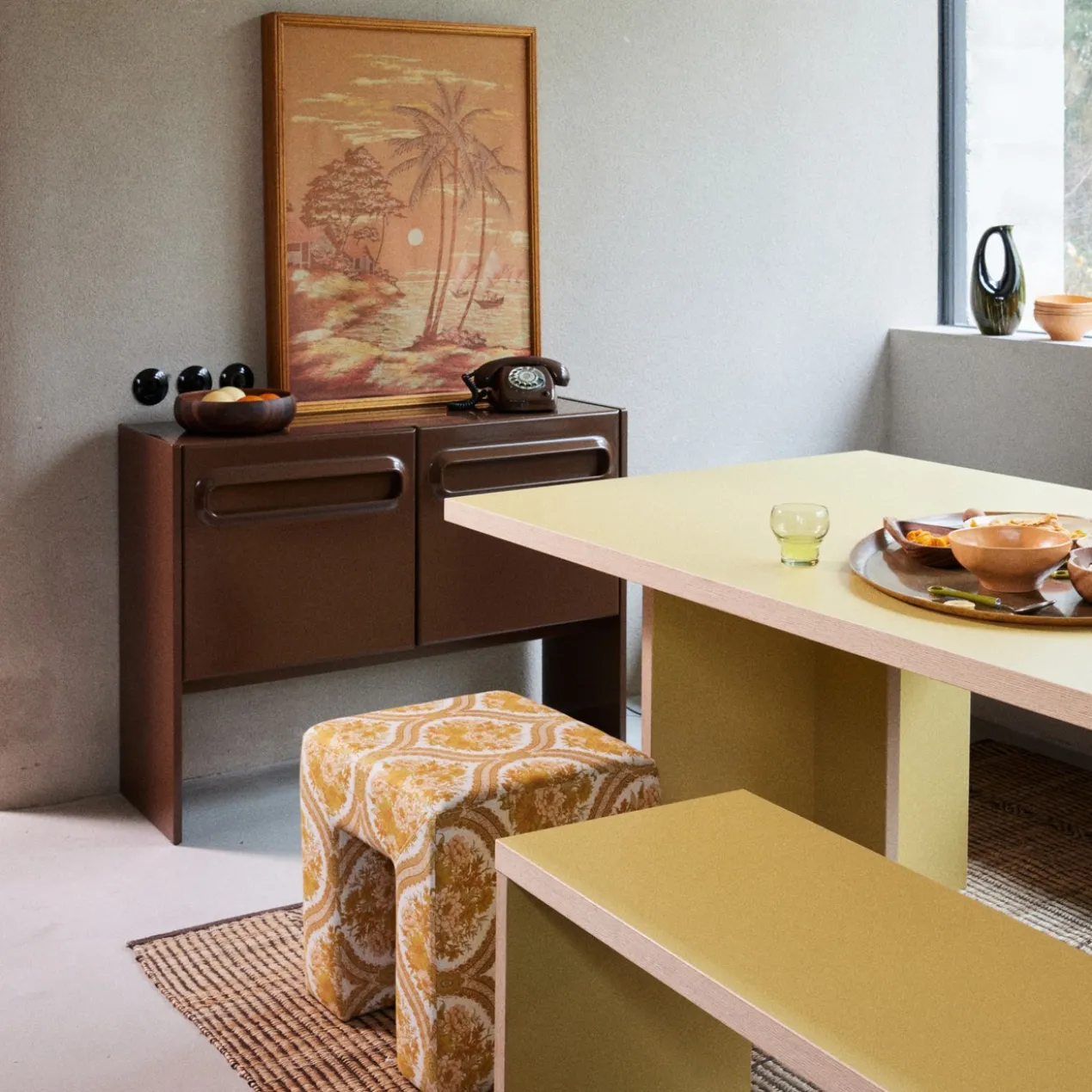 Eetkamerbank Bench 220 cm olive