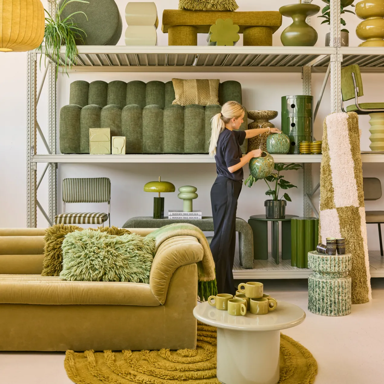Eetkamerbank Candy met rug home army 180 cm