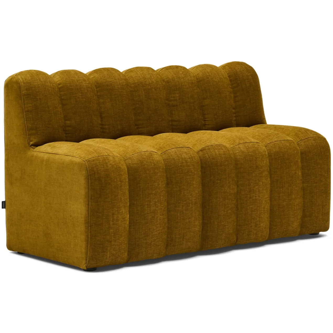 Eetkamerbank Candy met rug home curry 140 cm