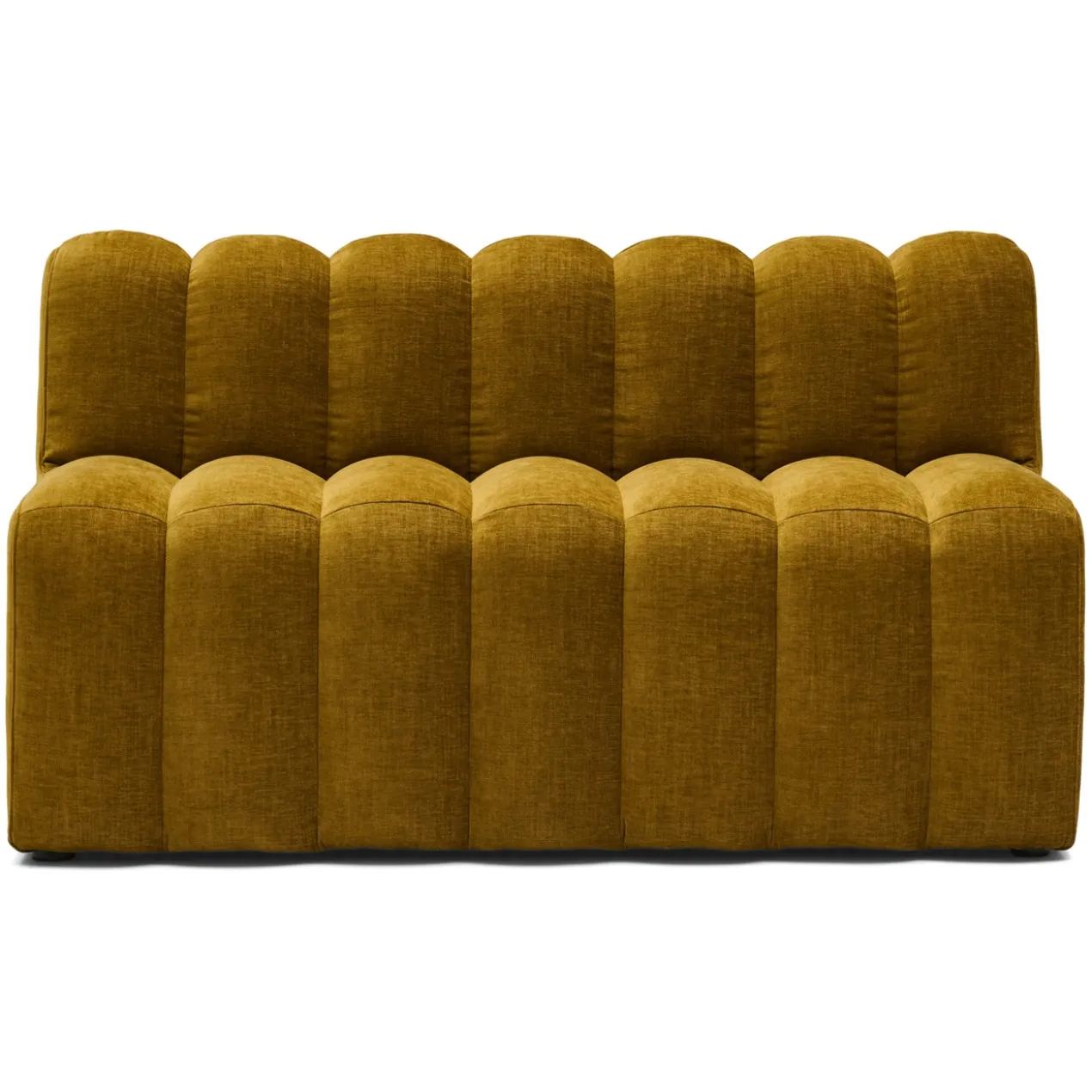 Eetkamerbank Candy met rug home curry 140 cm