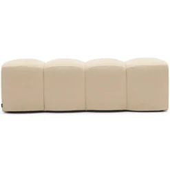 Eetkamerbank Clay facet naturel 160 cm