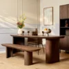 Eetkamerbank Curves 280 brown
