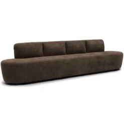 Eetkamerbank Luna be cotton brown 340 cm