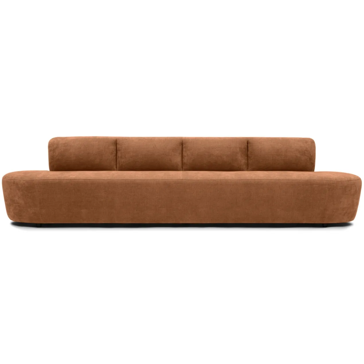 Eetkamerbank Luna be cotton copper 340 cm