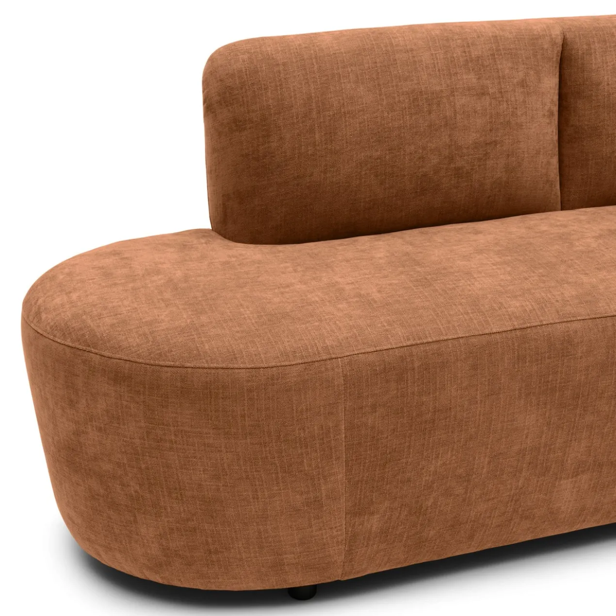 Eetkamerbank Luna be cotton copper 340 cm