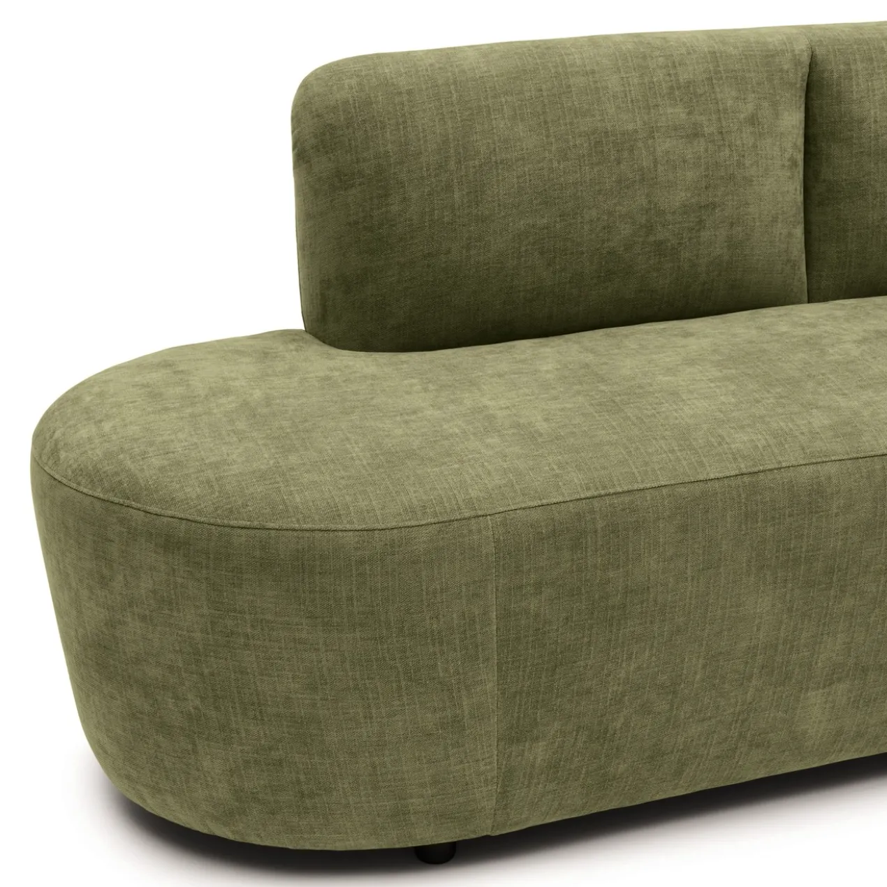 Eetkamerbank Luna be cotton green 340 cm
