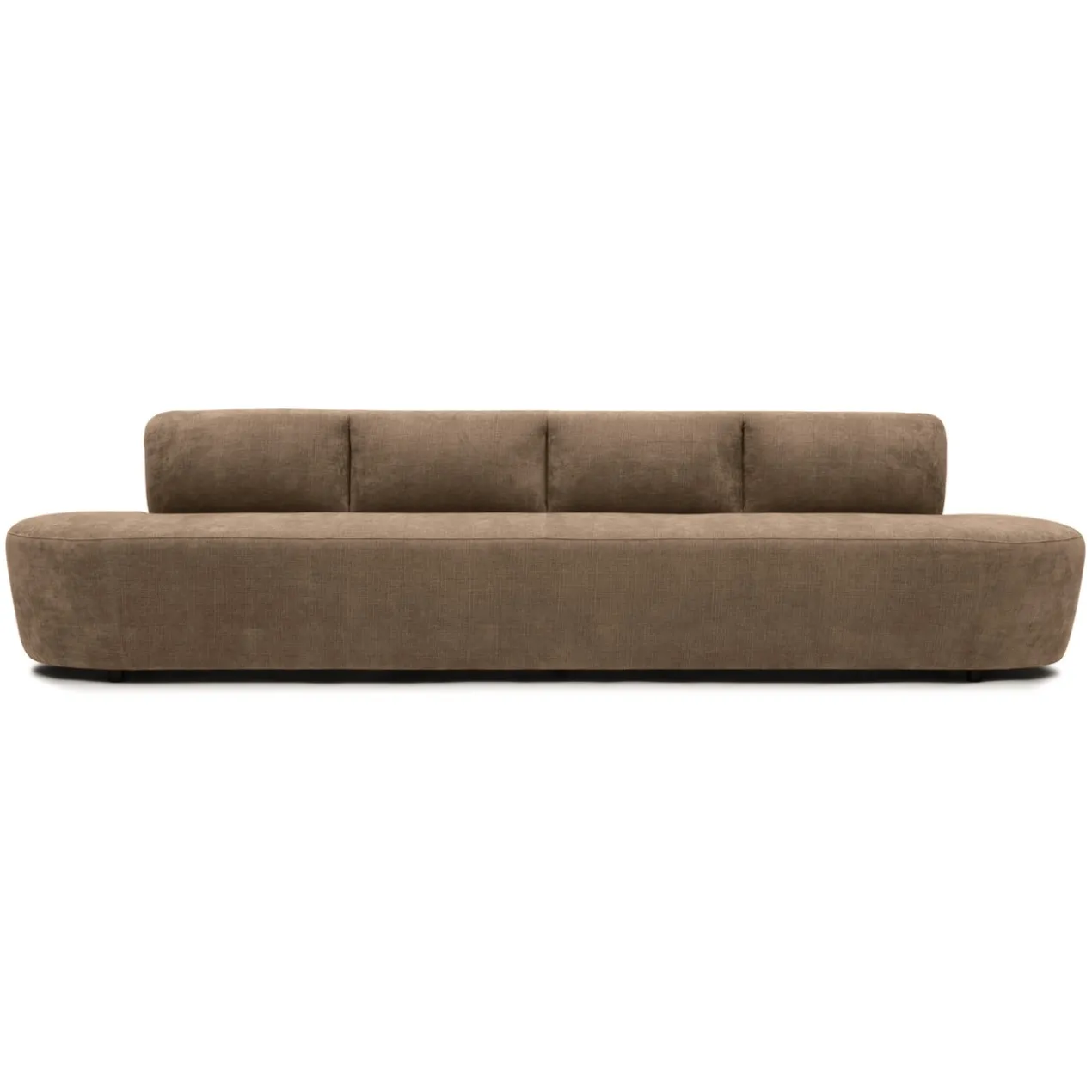Eetkamerbank Luna be cotton light brown 340 cm