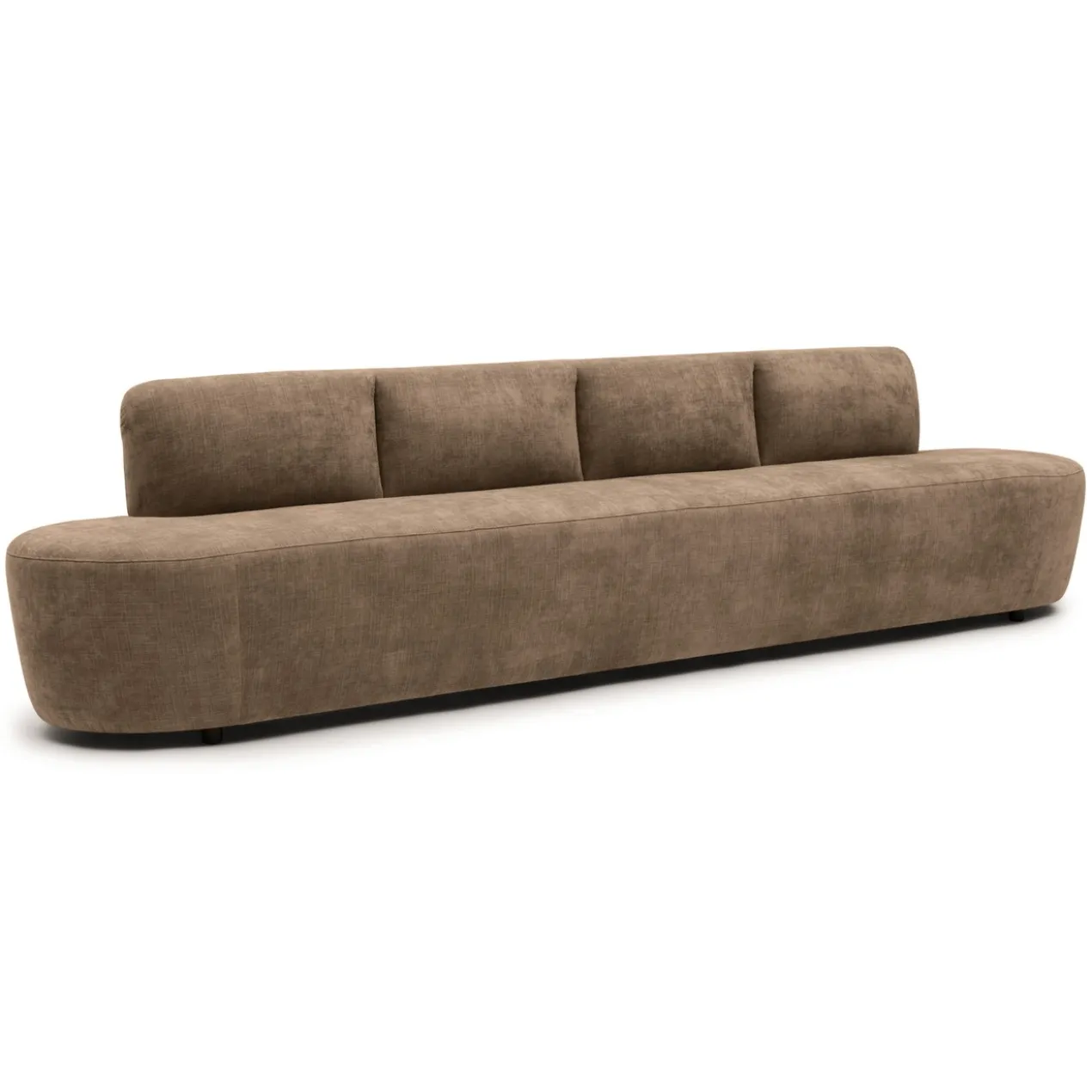Eetkamerbank Luna be cotton light brown 340 cm