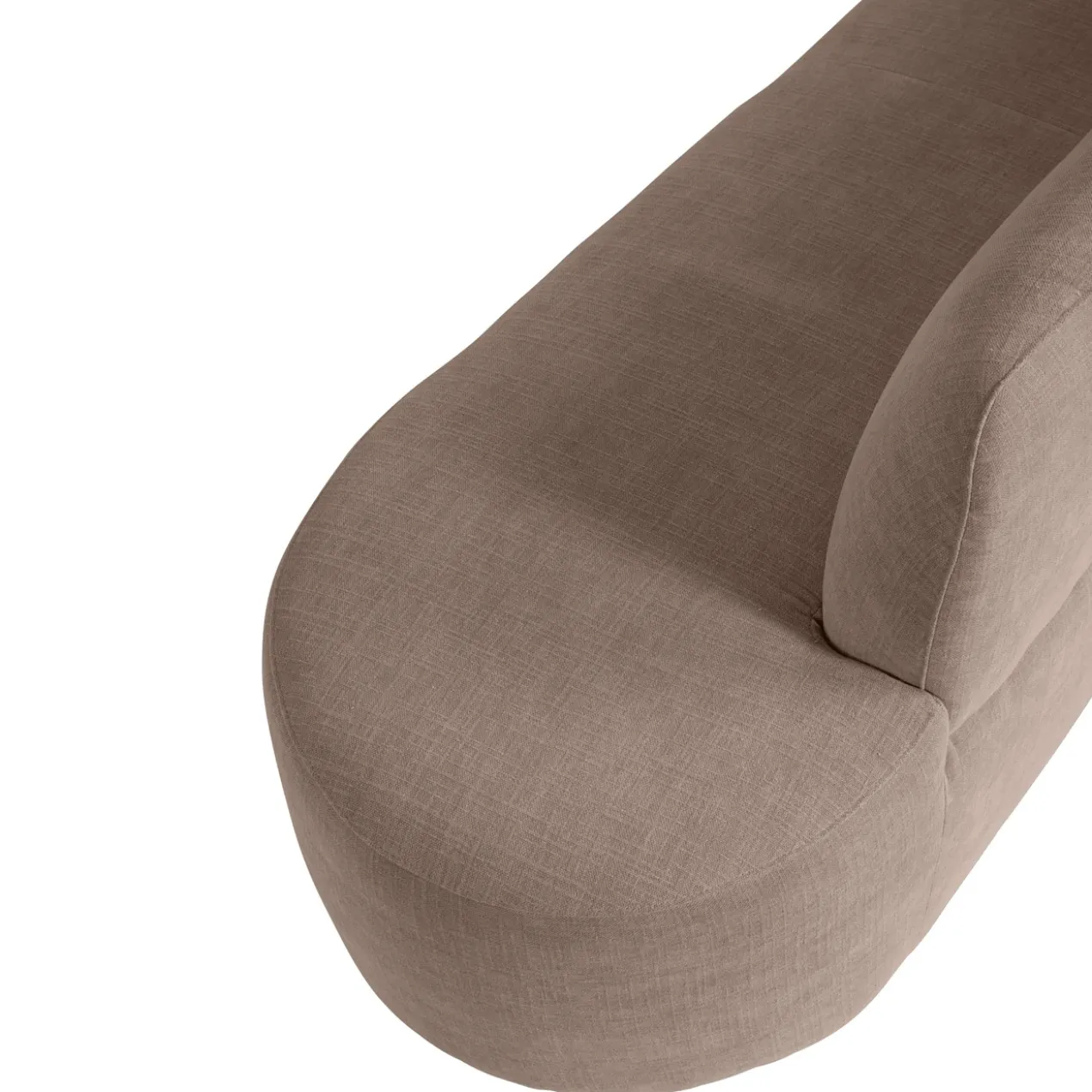Eetkamerbank Luna hoek be cotton beige rechts