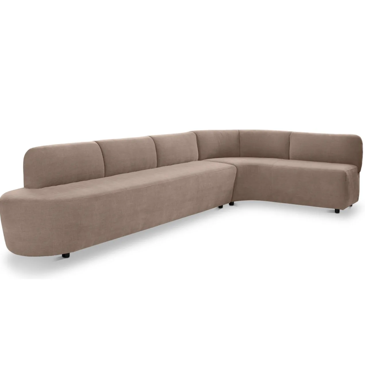 Eetkamerbank Luna hoek be cotton beige rechts