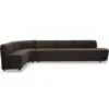Eetkamerbank Luna hoek be cotton brown links
