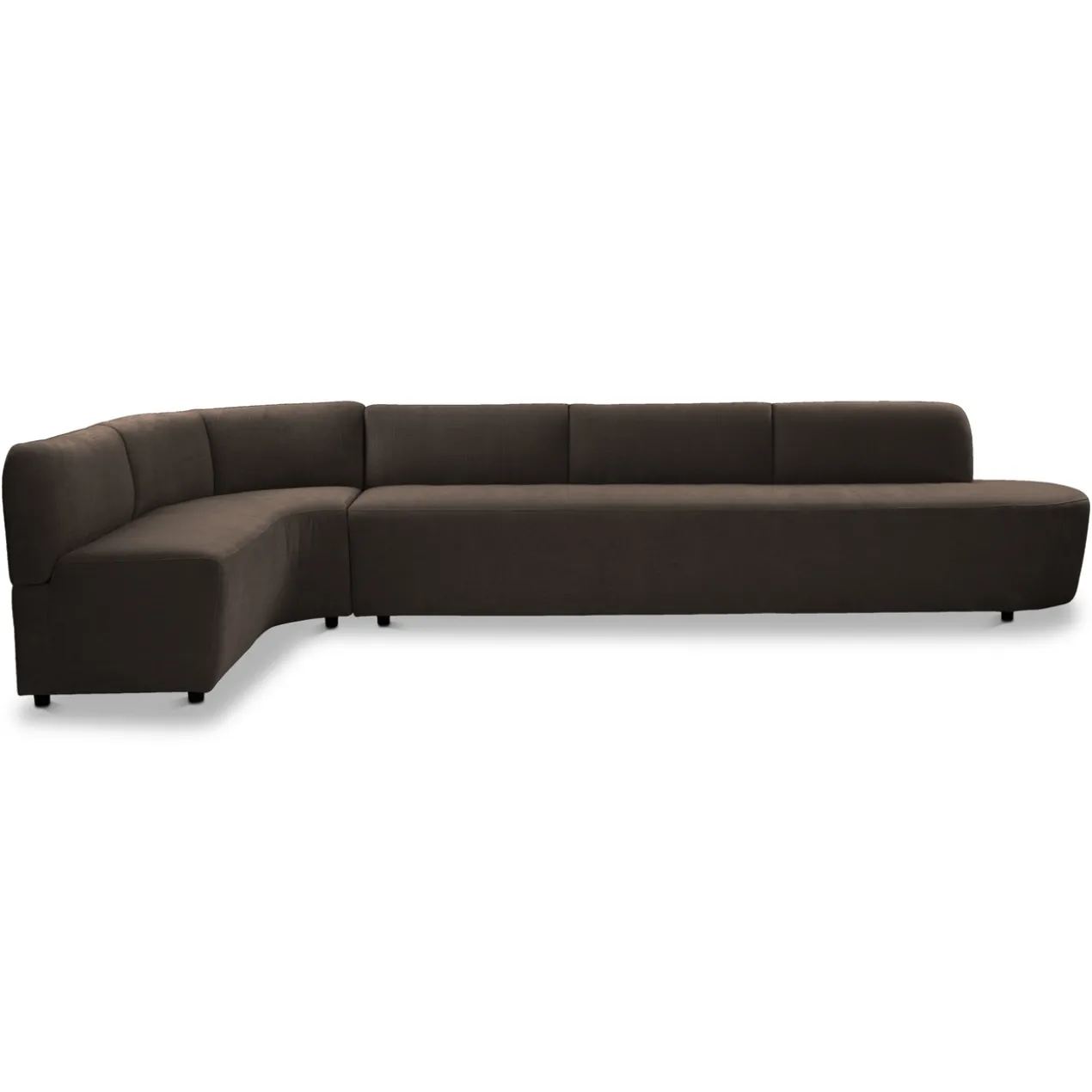 Eetkamerbank Luna hoek be cotton brown links