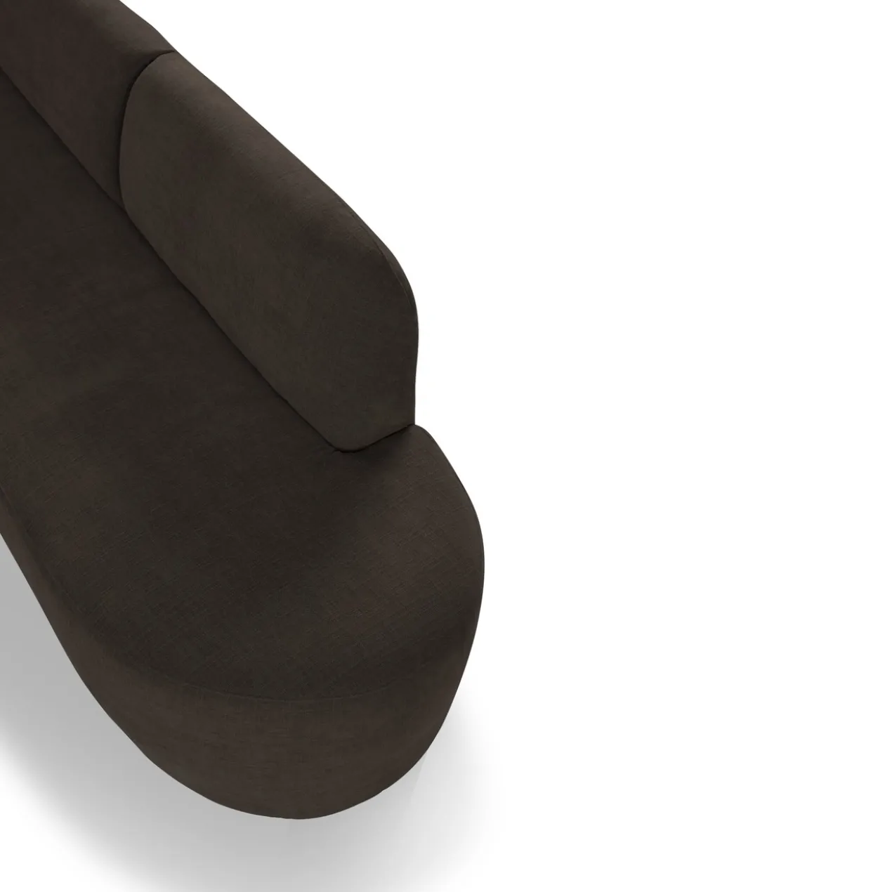 Eetkamerbank Luna hoek be cotton brown links