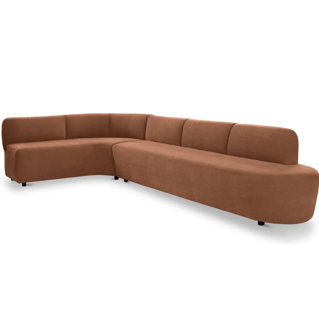 Eetkamerbank Luna hoek be cotton copper links