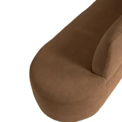 Eetkamerbank Luna hoek be cotton curcuma links