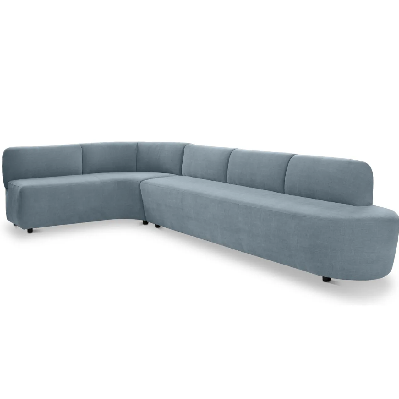 Eetkamerbank Luna hoek be cotton denim links