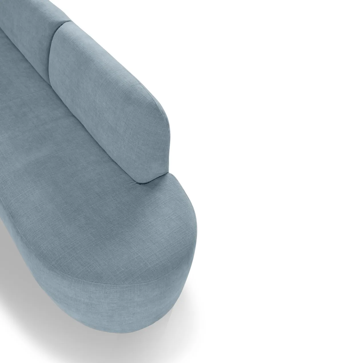 Eetkamerbank Luna hoek be cotton denim rechts