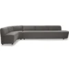 Eetkamerbank Luna hoek be cotton grey links
