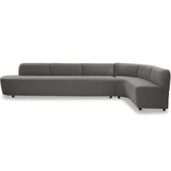 Eetkamerbank Luna hoek be cotton grey rechts