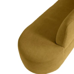 Eetkamerbank Luna hoek be cotton mustard links