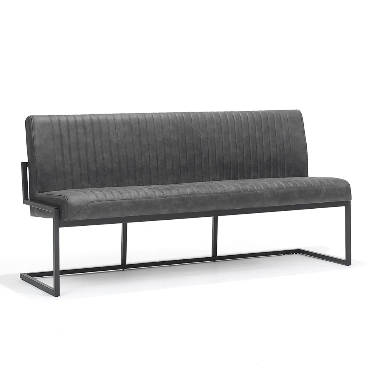 Eetkamerbank Mila antraciet 185cm