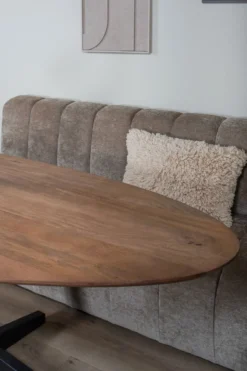 Eetkamerbank Sofia Taupe La Vie 01 - 180 cm