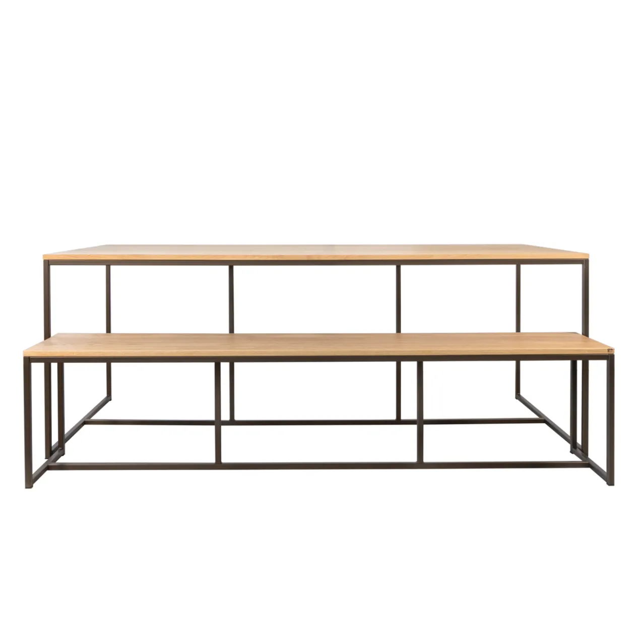 Eetkamerbank Soho Anodic bruin/eiken 174 cm