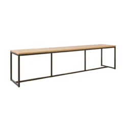 Eetkamerbank Soho Anodic bruin/eiken 214 cm