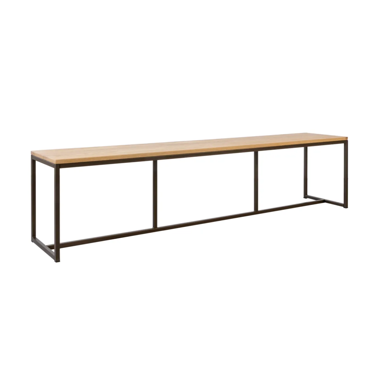 Eetkamerbank Soho Anodic bruin/eiken 234 cm